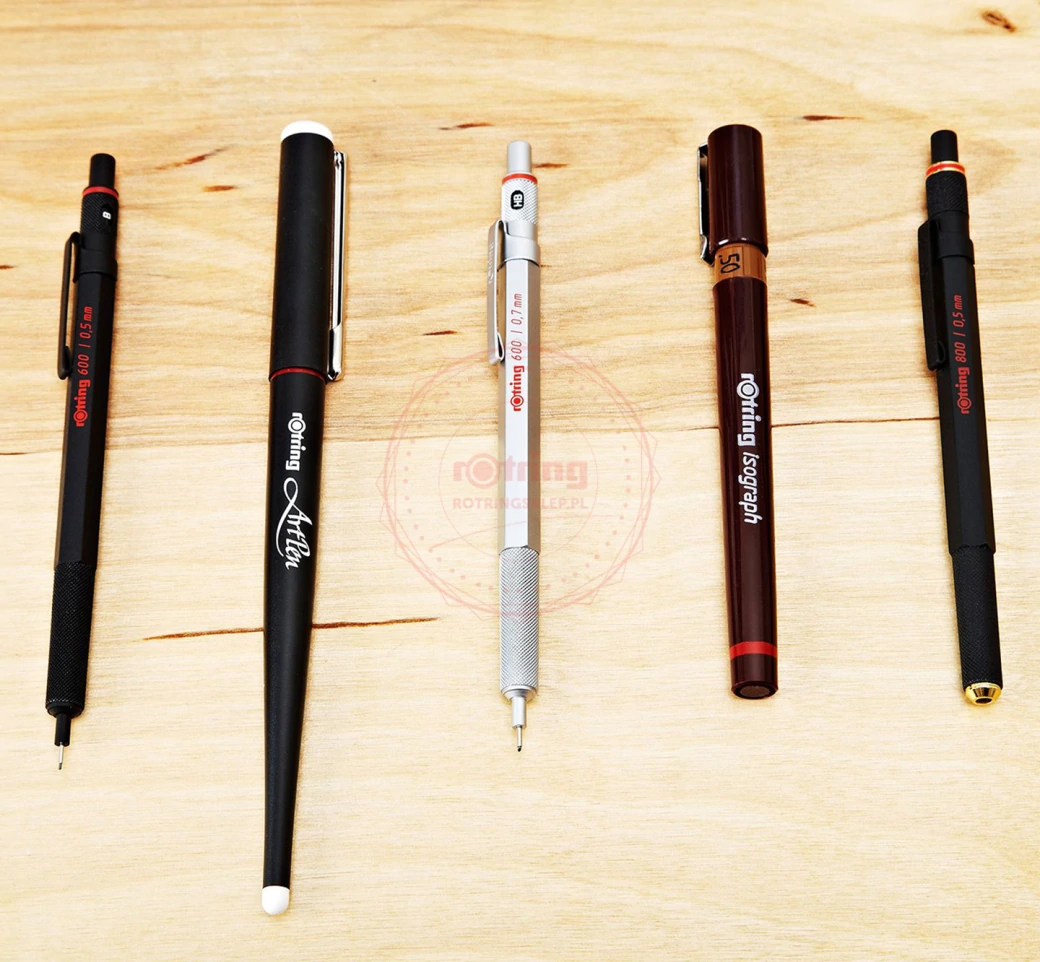 Rotring Isograph Technical Pen College Set - 0.2mm, 0.4mm, 0.6mm, Set of 3  