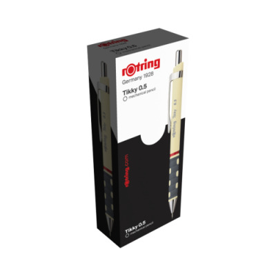Ołówek automatyczny Rotring Tikky III 0,5 mm, kremowy
