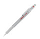 Ołówek automatyczny Rotring 600 - 0,5 mm, metalowy, srebrny