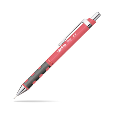 Ołówek automatyczny Rotring Tikky 0,7 mm, neon KORALOWY