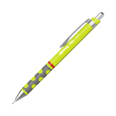 Ołówek automatyczny Rotring Tikky 0,7 mm, neon Limonka