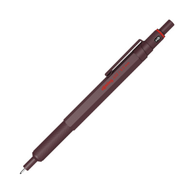 Ołówek automatyczny Rotring 600 - 0,5 mm HB, metalowy, Chocolate