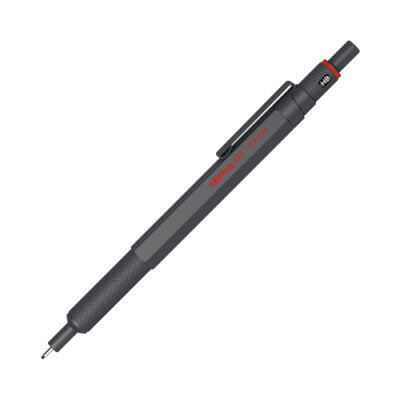 Ołówek automatyczny Rotring 600 - 0,5 mm HB, metalowy, Grafit