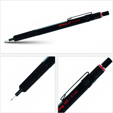 Ołówek grawitacyjny Tikky III Rotring 500 0,5 czarny Ołówek grawitacyjny Tikky III Rotring 500 0,5 czarny
