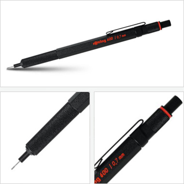Ołówek grawitacyjny Tikky III Rotring 600 0,7 czarny Ołówek grawitacyjny Tikky III Rotring 600 0,7 czarny