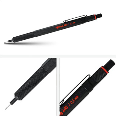 Ołówek grawitacyjny Tikky III Rotring 600 0,5 czarny Ołówek grawitacyjny Tikky III Rotring 600 0,5 czarny