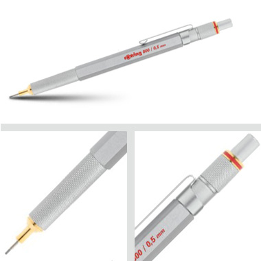 Ołówek grawitacyjny Tikky III Rotring 800 0,5 srebrny Ołówek grawitacyjny Tikky III Rotring 800 0,5 srebrny