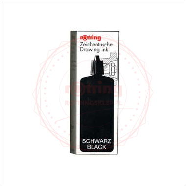 Tusz do tuszografów Rotring 250ml, kolor: czarny Tusz do tuszografów Rotring 250ml, kolor: czarny