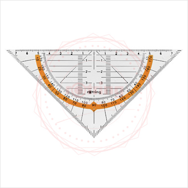 Ekierka geometryczna Centro Rotring 16cm/45 Ekierka geometryczna Centro Rotring 16cm/45