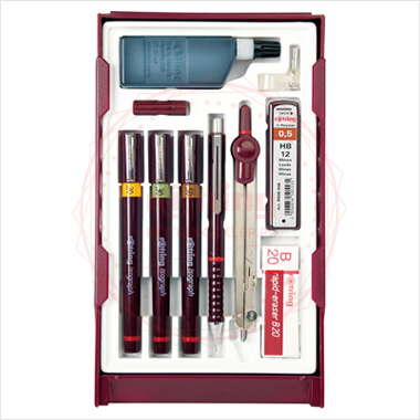 Zestaw isografów Rotring Combi Master 0.2/0.3/0.5 Zestaw isografów Rotring Combi Master 0.2/0.3/0.5