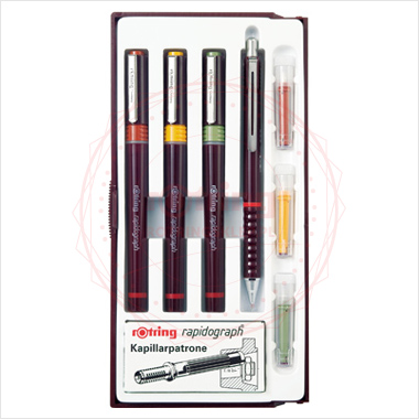 Zestaw rapidografów Rotring Combi Junior 0.25/0.35/0.5 Zestaw rapidografów Rotring Combi Junior 0.25/0.35/0.5
