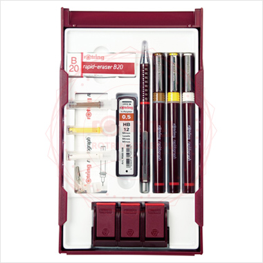 Zestaw rapidografów Rotring College - pen stand - 0.25/0.35/0.5 Zestaw rapidografów Rotring College - pen stand - 0.25/0.35/0.5