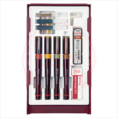 Zestaw rapidografów Rotring Combi College - 4 tuszografy 0.25/0.35/0.5/0.7 Zestaw rapidografów Rotring Combi College - 4 tuszografy 0.25/0.35/0.5/0.7