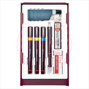 Zestaw isografów Rotring Combi College 0.2/0.4/0.8 Zestaw isografów Rotring Combi College 0.2/0.4/0.8