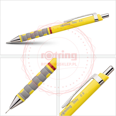 Ołówek automatyczny Rotring Tikky III 0,5 żółty korpus Ołówek automatyczny Rotring Tikky III 0,5 żółty korpus