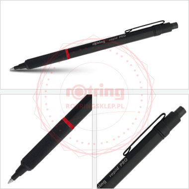 Rapid Pro długopis Rotring czarny Rapid Pro długopis Rotring czarny