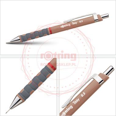 Ołówek automatyczny Rotring Tikky III 0,5 brązowy korpus Ołówek automatyczny Rotring Tikky III 0,5 brązowy korpus